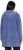 Ulla Popken Tiered Flounce Panel Zip Up Hoodie Atlantic Blue - Hoodies & Sweatshirts - 