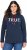 Ulla Popken TRUE Lettering Hoodie Navy Blue - Hoodies & Sweatshirts - 