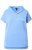 Ulla Popken Quick Drying Short Sleeve Hoodie Light Blue - Hoodies & Sweatshirts - 