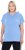 Ulla Popken Quick Drying Short Sleeve Hoodie Light Blue - Hoodies & Sweatshirts - 