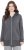 Ulla Popken Decorative Seam Zip-Up Hoodie Graphite Grey - Hoodies & Sweatshirts - 