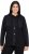 Ulla Popken Mixed Texture Button Down Hoodie Black - Hoodies & Sweatshirts - 