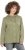 Ulla Popken Mixed Texture Button Down Hoodie Pond Green - Hoodies & Sweatshirts - 