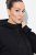 Ulla Popken Mix Fabric Reflective Trim Zip Hoodie Black - Hoodies & Sweatshirts - Kuschelige Sweatshirts, Hoodies & Strick