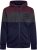 Kam Jeans 7083 Zip Thru Cut & Saw Brooklyn Hoodie Fig - Herren-sweater und -hoodies - Herren-Sweater und -Hoodies in großen Größen