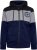 Kam Jeans 7083 Zip Thru Cut & Saw Brooklyn Hoodie Jet Black - Herren-sweater und -hoodies - Herren-Sweater und -Hoodies in großen Größen