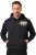 JP1880 Hoodie Breast Print Instinct Black - Herren-sweater und -hoodies - Herren-Sweater und -Hoodies in großen Größen