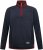 Duke Leicester Quarter Neck Fleece Sweatshirt Navy TALL - TALL sweatshirts - 