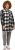 Ulla Popken Mixed Plaid Long Sleeve Button Down Shacket Black - Jacken - 