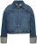 Ulla Popken Wide Cuff Denim Jacket Blue Denim - Jacken - 