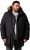 Men Plus Parka With Fur Hood Black - Herren jacken - Herren Jacken in großen Größen
