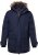 Men Plus Parka With Fur Hood Navy - Herren jacken - Herren Jacken in großen Größen