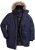 Men Plus Parka With Fur Hood Navy - Herren jacken - Herren Jacken in großen Größen