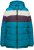 Ulla Popken HYPRAR Striped Triple Function Fully Lined Quilted Jacket Dark Petrol - Jacken - 