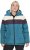 Ulla Popken HYPRAR Striped Triple Function Fully Lined Quilted Jacket Dark Petrol - Jacken - 