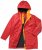 Ulla Popken HYPRAR Triple Function Contrast Trim Quilted Lining Jacket Salsa Red - Jacken - 