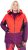 Ulla Popken HYPRAR Performance Colorblock Ski Jacket Coral - Jacken - 