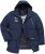JAY-PI Warm Quilted Parka Dual Function, Wind and Water Repellant Navy - Herren jacken - Herren Jacken in großen Größen