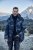 JP1880 Quilted Parka with Camouflage Drawstring Waist Black - Herren jacken - Herren Jacken in großen Größen