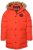 JP1880 Parka Quilted Faux Fur Hood Red - Herren jacken - Herren Jacken in großen Größen