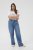 Kaffe Curve Leoana Weite lange Jeans Vintageblau - Jeans & Hosen in Großen Größen – Plus Size - 