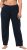 Ulla Popken Bootcut Elastic Waist Cotton French Terry Sport Pants Night Blue - Jeans & Hosen in Großen Größen – Plus Size - 