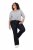 Ulla Popken Marie Fit Bootcut Stretch Jeans Dark Blue Denim - Ulla Popken - Ulla Popken Mode in großen Größen