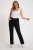 Ulla Popken Basic Mony Tapered Leg Stretch Pants Black - Jeans & Hosen in Großen Größen – Plus Size - 