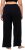 Ulla Popken Wide Leg Smocked Waist Knit Pants Black - Jeans & Hosen in Großen Größen – Plus Size - 