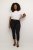 Kaffe Curve Ana Cropped Twill Jeggings Tiefschwarz - Jeans & Hosen in Großen Größen – Plus Size - 