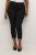 Kaffe Curve Ana Cropped Twill Jeggings Tiefschwarz - Jeans & Hosen in Großen Größen – Plus Size - 
