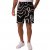 JP1880 Bermuda Shorts Soft Viscose All-over Print Black - Herrenshorts in großen Größen - Herrenshorts in großen Größen