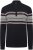 Kam Jeans 93 Stripe 1/4 Zipper Knitted Sweater Navy - Herren-sweater und -hoodies - Herren-Sweater und -Hoodies in großen Größen