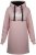 Nora Mikken KADRI WHITE Long Hoodie Pink - DAMENMODE XS-XXL - 