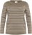 Kaffe Curve Linia Boatneck Pullover Morel Melange with Silver Lurex - Strickpullover - 