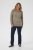 Kaffe Curve Linia Boatneck Pullover Morel Melange with Silver Lurex - Strickpullover - 