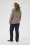 Kaffe Curve Linia Boatneck Pullover Morel Melange with Silver Lurex - Strickpullover - 