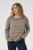 Kaffe Curve Linia Boatneck Pullover Morel Melange with Silver Lurex - Strickpullover - 