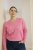 Kaffe Curve Emilia Pullover Pink Power Melange - Strickpullover - 
