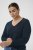 Kaffe Curve Lizzy Long Sleeve Pullover Midnight Marine - Strickpullover - 