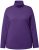 Ulla Popken Basic Long Sleeve Slim Fit Turtleneck Deep Violet - Hoodies & Sweatshirts - 