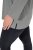 Ulla Popken Back To Basics V-Neck Relaxed Fit Cotton Tee Light Grey Melange - T-Shirts - Damen-T-Shirts in großen Größen
