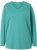 Ulla Popken Back To Basics V-Neck Relaxed Fit Cotton Tee Green - T-Shirts - 