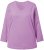 Ulla Popken Back To Basics V-Neck Relaxed Fit Cotton Tee Lavender - T-Shirts - 