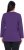 Ulla Popken Back To Basics V-Neck Relaxed Fit Cotton Tee Deep Violet - T-Shirts - 