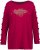 Ulla Popken Rhinestone Accent Statement Cutout Sleeve Stretch Knit Top Wine Red - Bedruckte T-shirts für damen - 