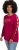 Ulla Popken Rhinestone Accent Statement Cutout Sleeve Stretch Knit Top Wine Red - Bedruckte T-shirts für damen - 