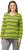 Ulla Popken Striped Hem Long Sleeve Tee Apple Green - Bedruckte T-shirts für damen - 