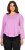 Ulla Popken Layered Look Memories Embroidered Long Sleeve Tee Amethyst - Bedruckte T-shirts für damen - 