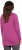 Ulla Popken Tie Hem Long Sleeve Graphic Tee Berry - Bedruckte T-shirts für damen - 